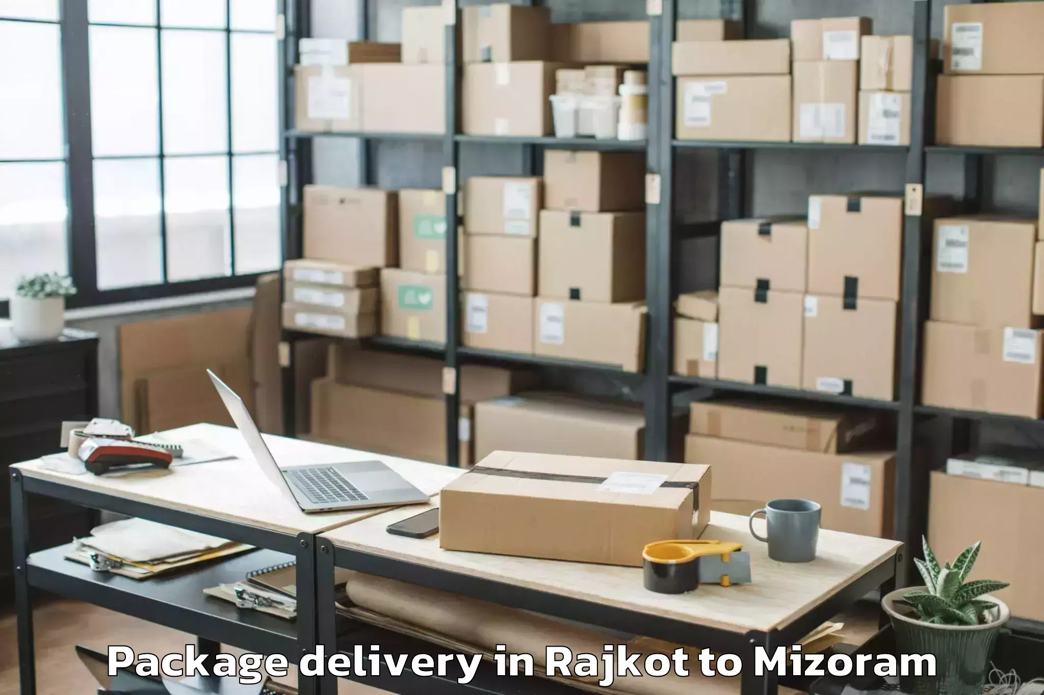 Trusted Rajkot to Aibawk Package Delivery